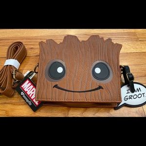 Loungefly x Marvel Groot Die Cut Crossbody Bag